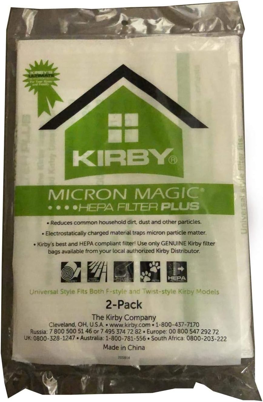 Kirby Allergen Plus Micron Magic Hepa Bags 2 Pk Part - 205814 by Kirby