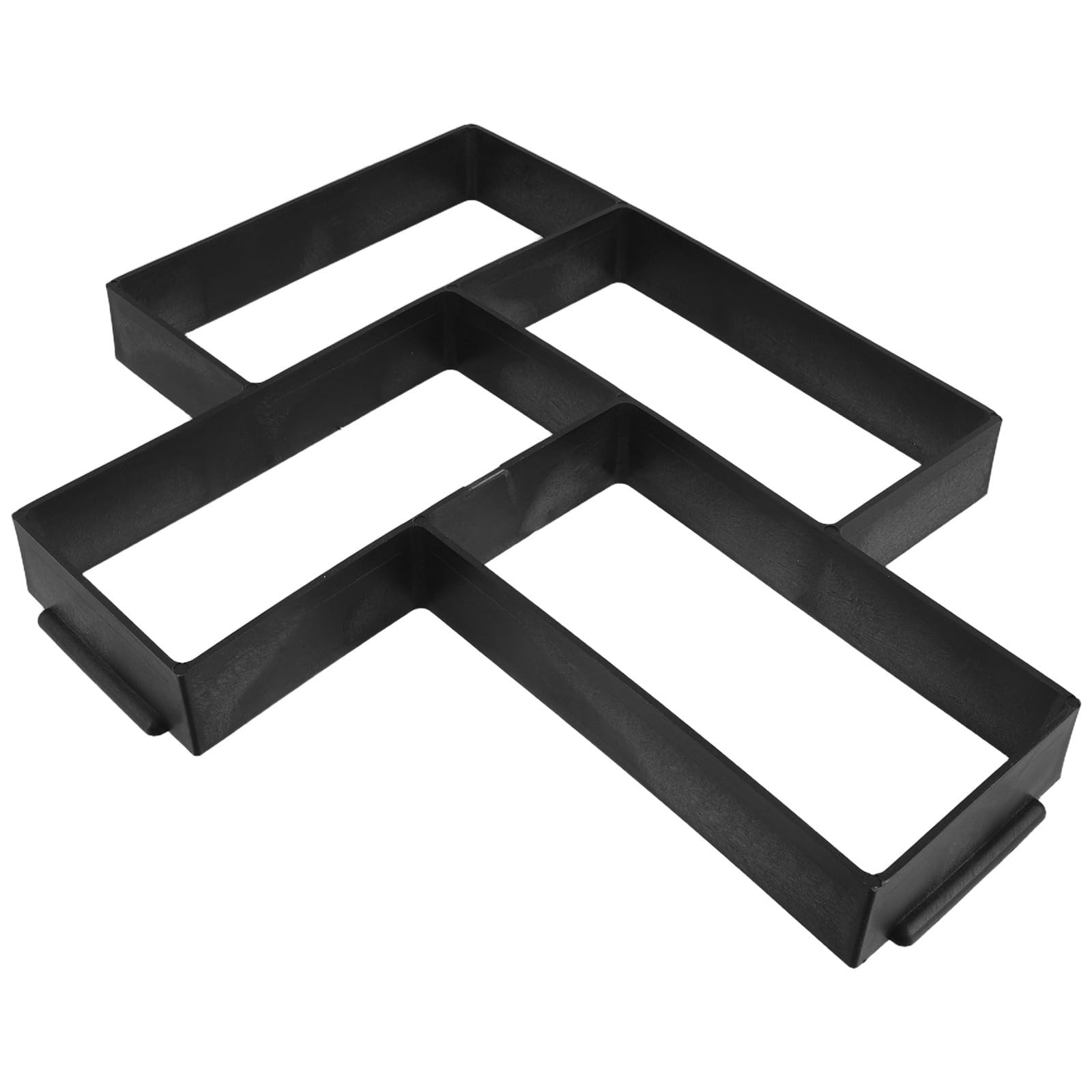 Molde de cemento para pavimentar jardines UKCOCO de plástico negro de 42cm