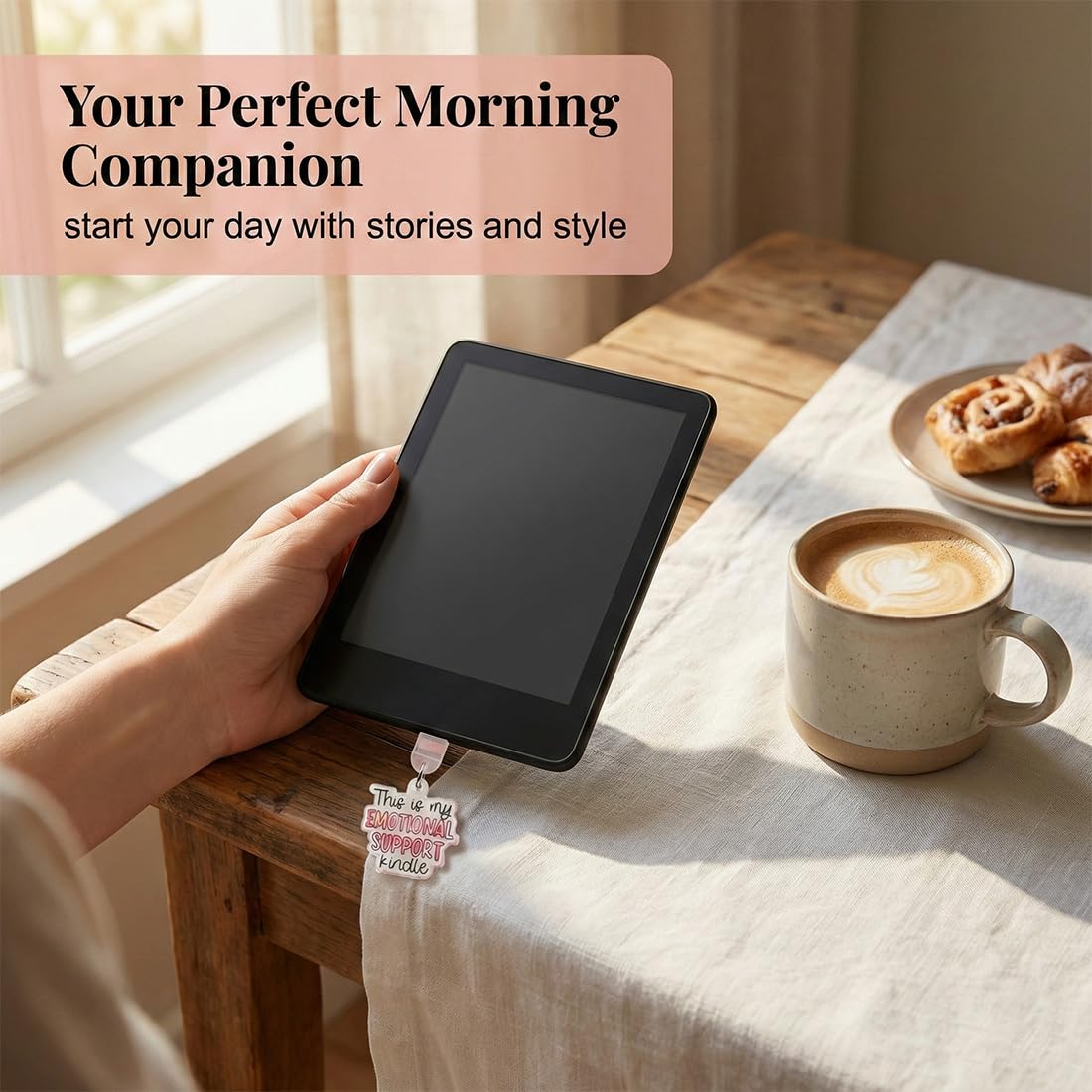 9-częściowy zestaw chroniący przed kurzem do czytnika Kindle i E-Reader, zatyczki USB-C i zawieszki do czytania w stylu Nudel, prezent świąteczny | Akcesoria Kindle dla czytników