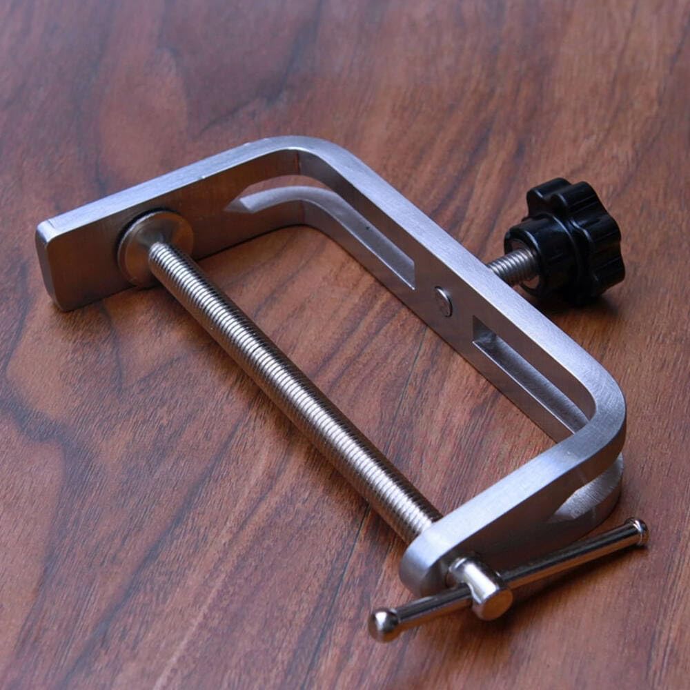 1 juegos 155#【Tornillo de mango】 304 abrazadera G pesada de grado industrial de acero inoxidable cepillado, abrazadera en forma de u, abrazadera en forma de c, soporte de abrazadera