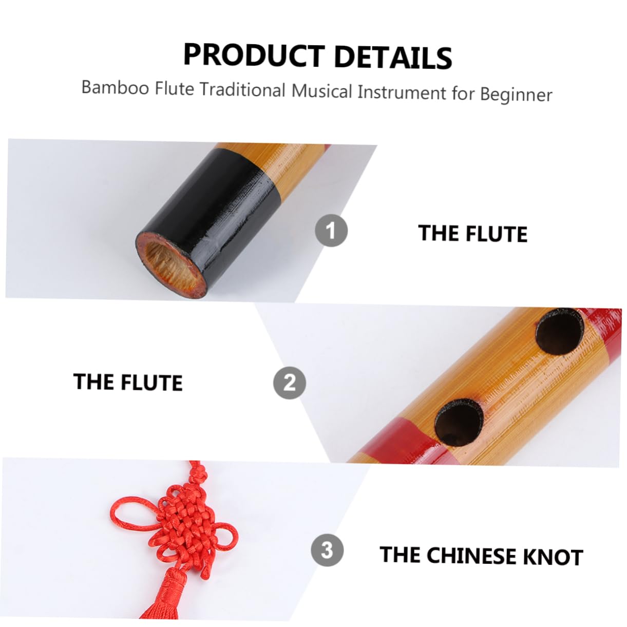 2sätze Bambusflöte Für Anfänger Teiliges Naturfarbe Chinesischer Flötenmembran Handgefertigtes Musikinstrument Mit Wunderbarem Für Musikliebhaber Und