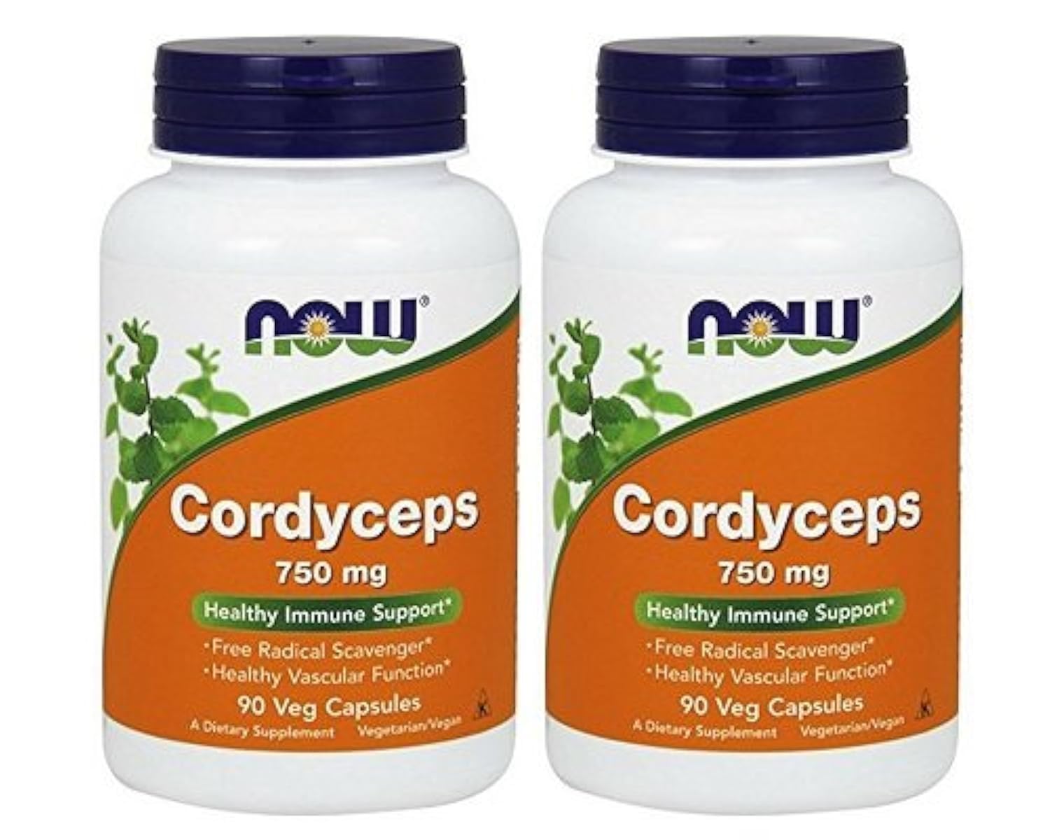 Now Cordyceps 750 mg,90 Veg Capsules (180)