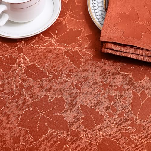 image for misaya Rectangle Thanksgiving Tablecloth, Waterproof Jacquard Fall Tab