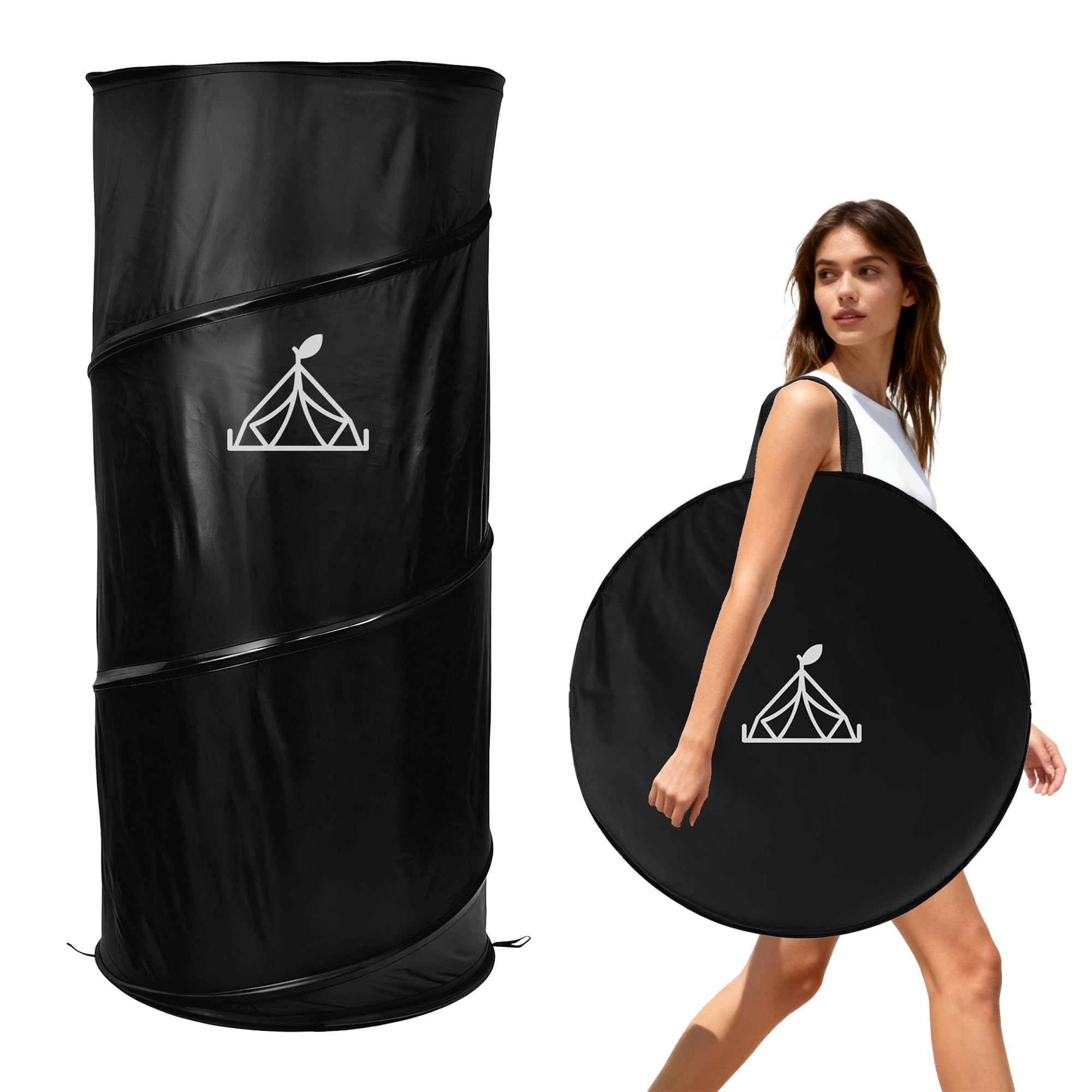 Pop-up Duschzelt Camping 150x58cm - Tragbares Umkleidezelt Wasserfest UV-Schutz, Schneller Aufbau, Leicht Transportabel für Strand Festival Outdoor