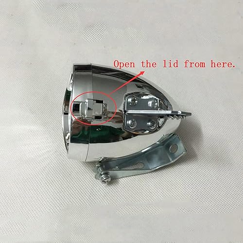 Miniatura 3 de Brillante con 3leds clásico ciclismo bicicleta faro retro faro delantero vintage bicicleta lámpara LED seguridad niebla noche cabeza accesorios con