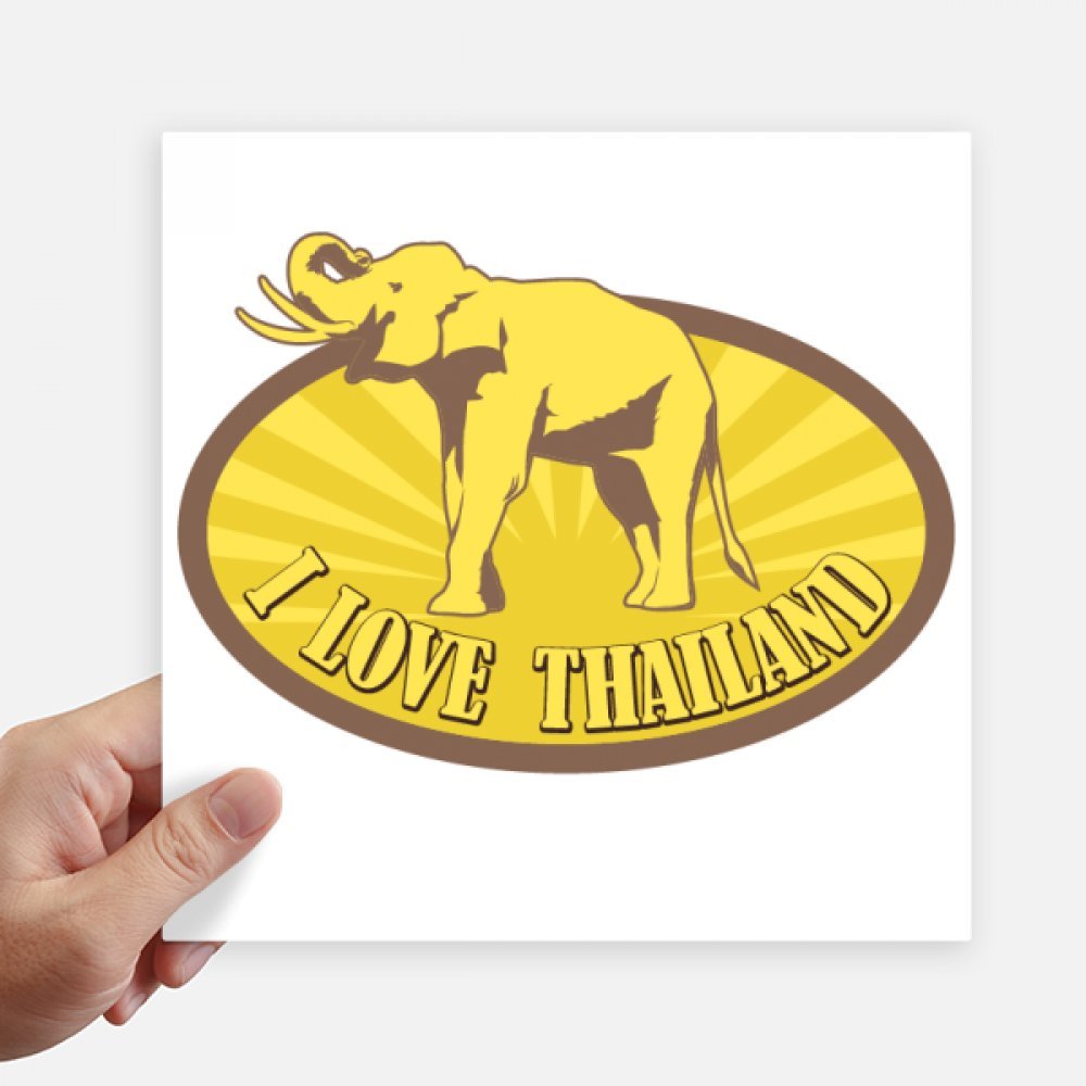 Autocollant éléphant Thaïlande 20cm pour masquer les rayures de valise