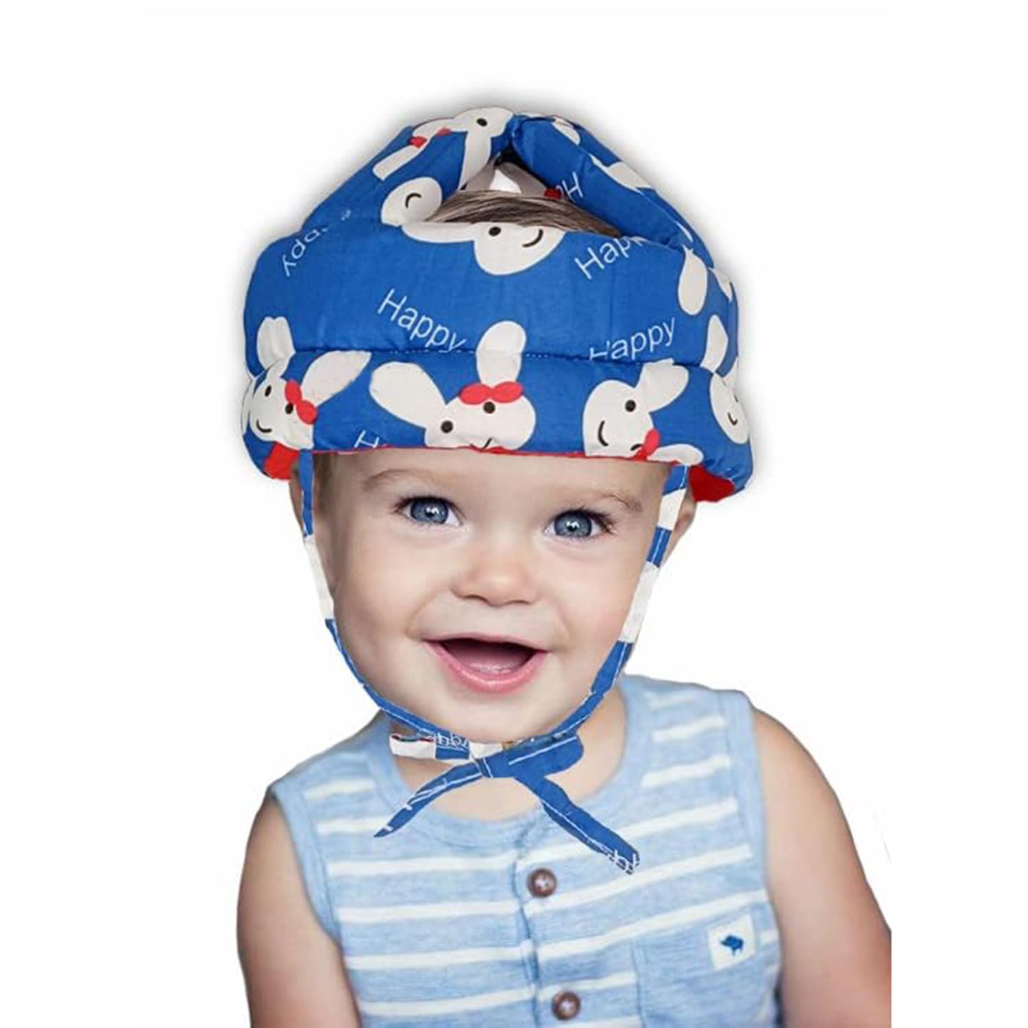 NME COLLECTION Baby Head Protector, Adjustable Size Baby Learn to Walk Or Run Soft Safety Helmet, Infant Anti-Fall Anti-Collision, for Baby (Happy)