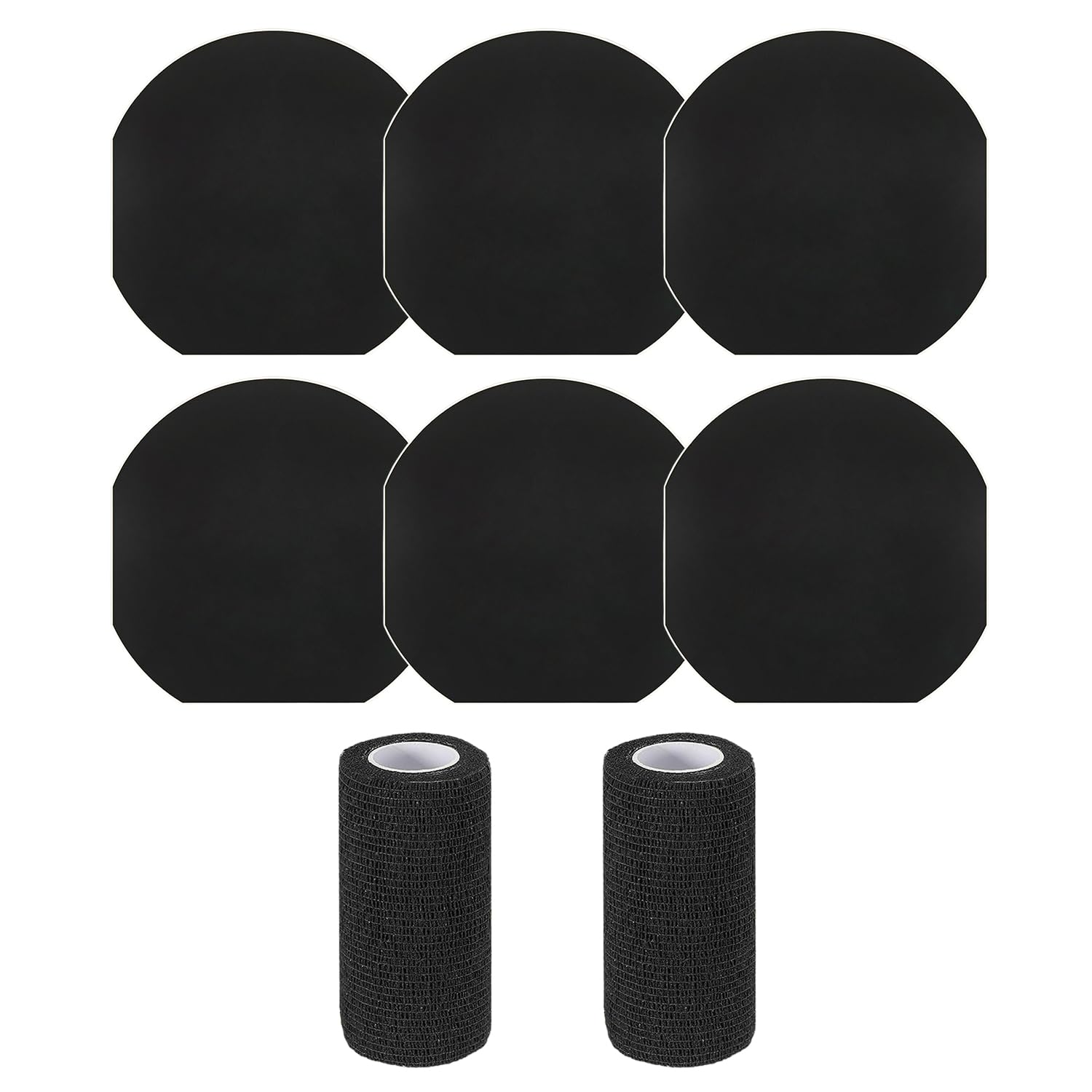 Youven 6 Pack Horse Hoof Tape with 2 Rolls of Vet Wrap, Strong Sticky Wraps, Magic Cushion Hoof Packing, Thrush Treatment for Horses, Horse Supplies for Real Horses