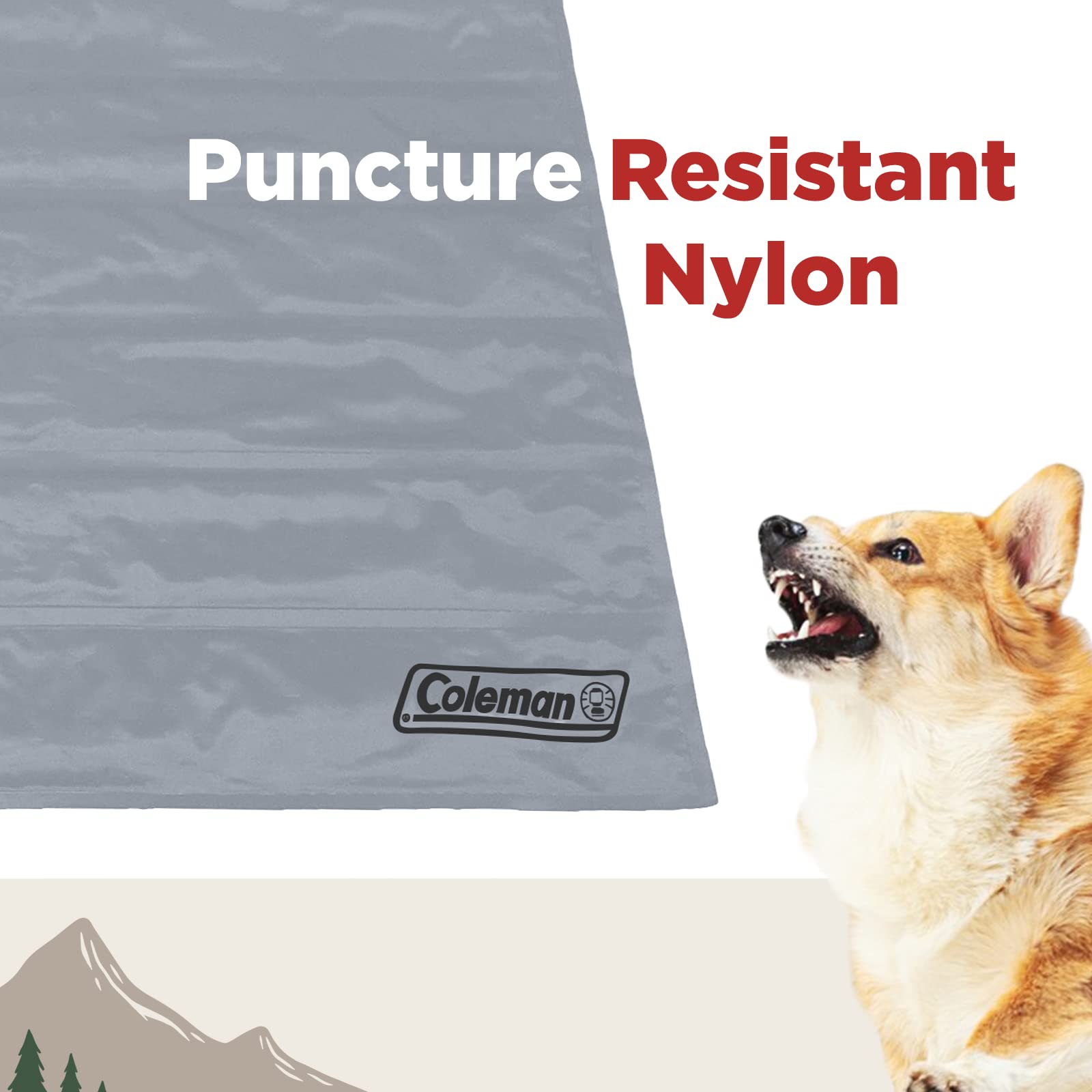 Coleman Tapis de Gel rafraîchissant activé par Pression pour Animaux de Compagnie en Taille Moyenne 61 x 76,2 cm, pour Animaux de Compagnie de Taille Moyenne, Gardez Votre Animal au Frais et réduisez