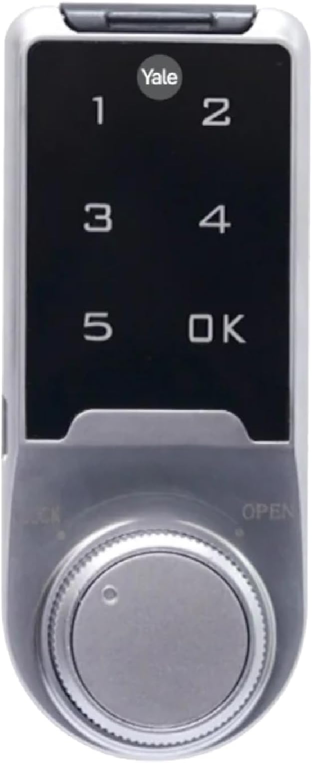 Digital Cabinet & Cupboard Lock | Password-Based Keypad Lock | Heavy Duty Bolt | Smart Lock for Wardrobe, Furniture & Cabinets |1 Year Warranty | Silver Finish