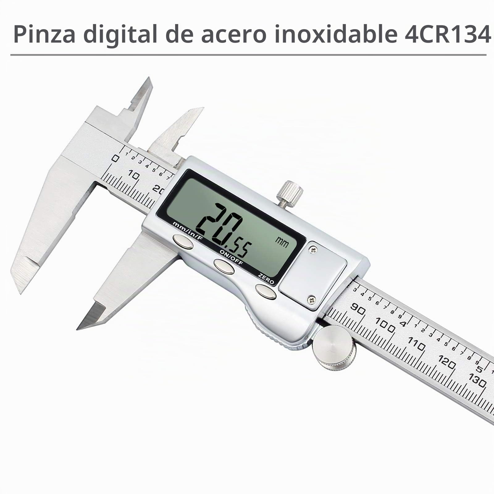 Proster Calibre Digital Pie de Rey 0-150mm 6 Pulgadas Calibrador Electrónico Acero Inoxidable