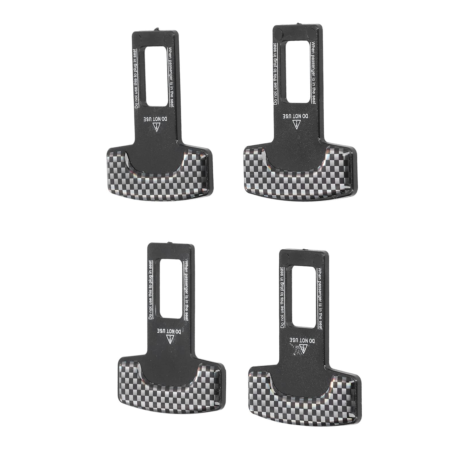 YOUTHINK 4PCS Safe Seat Belt Clips, Seat Belt Pads Universal Slot Plugs Car Safety Adjuster Clips for Van Truck SUV All Cars Model 4PCS Safe, Aluminum Alloy Car — view 2