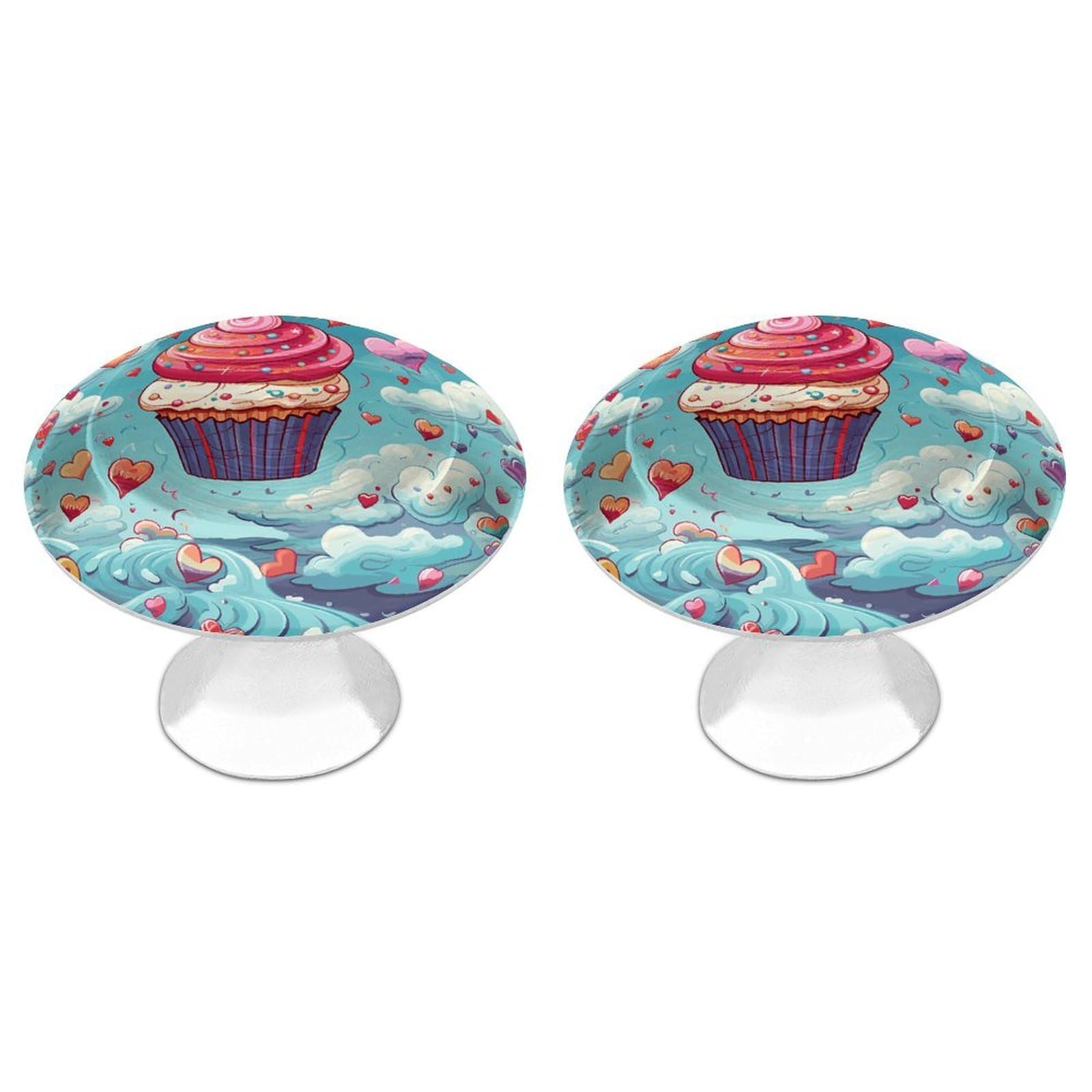 Btcowzrv Style Heart Shape And Clouds 2 Pack Cabinet Knobs Drawer Pulls