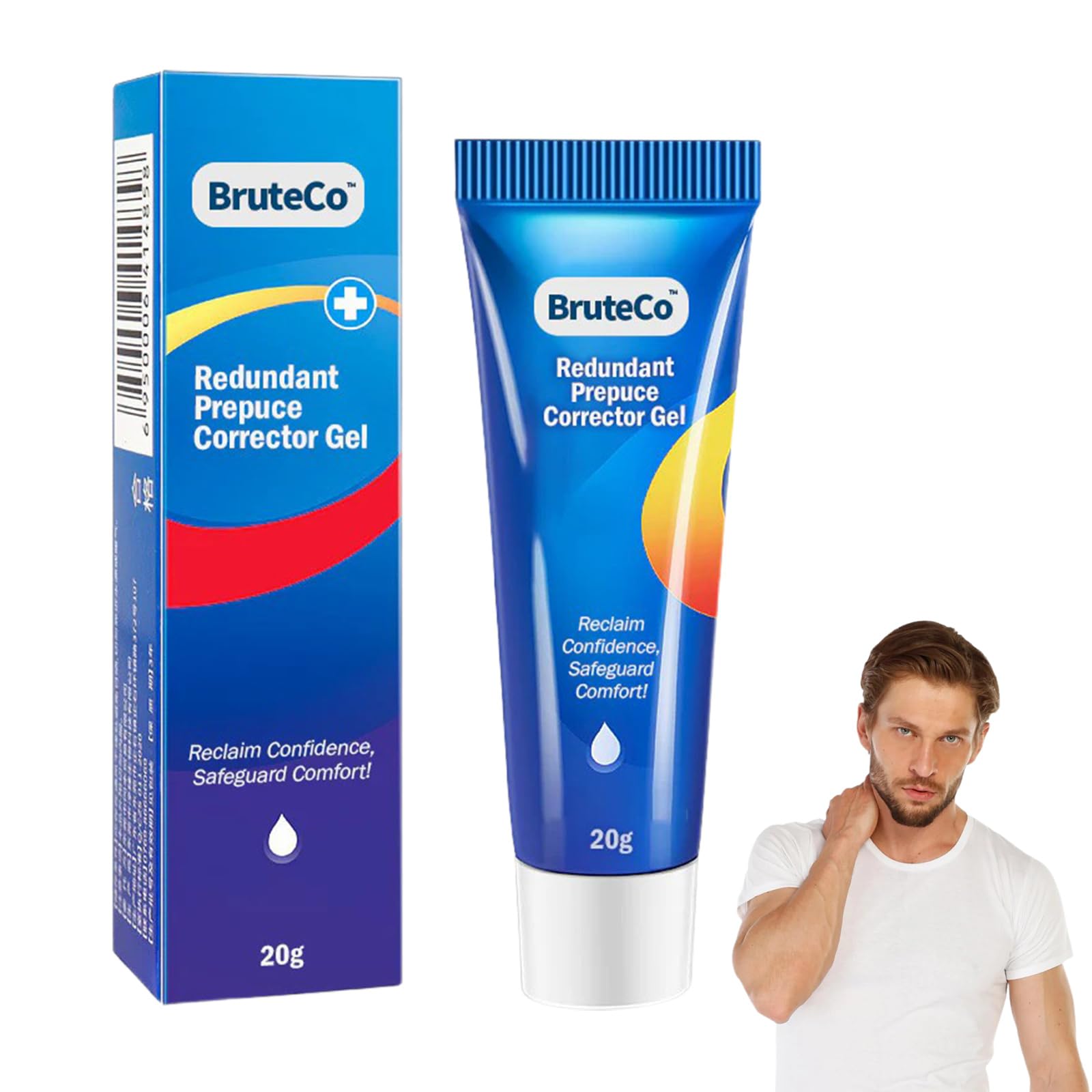 BruteCo Redundant Prepuce Corrector Gel,Correction Gel for Excessive Foreskin,Fast and gentle action (1PC)