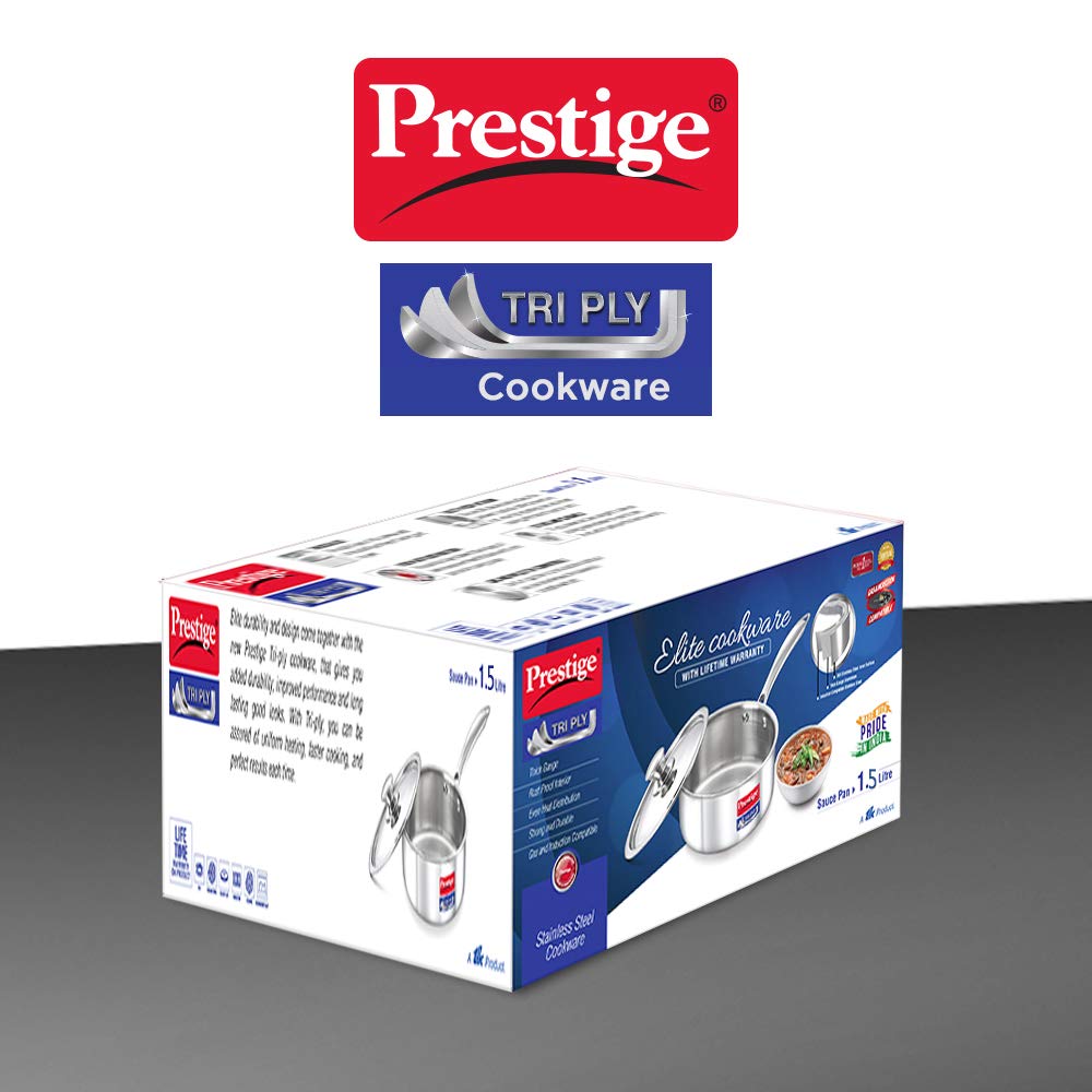 Prestige Tri Ply Sauce Pan 160 mm - Image 5 thumbnail