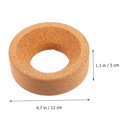 Vista 48 de Baluue 2 unids Round Bottom Flask Holder Cork Pad Stand Lab Flask Support Cork Pads Como se muestra en la imagen