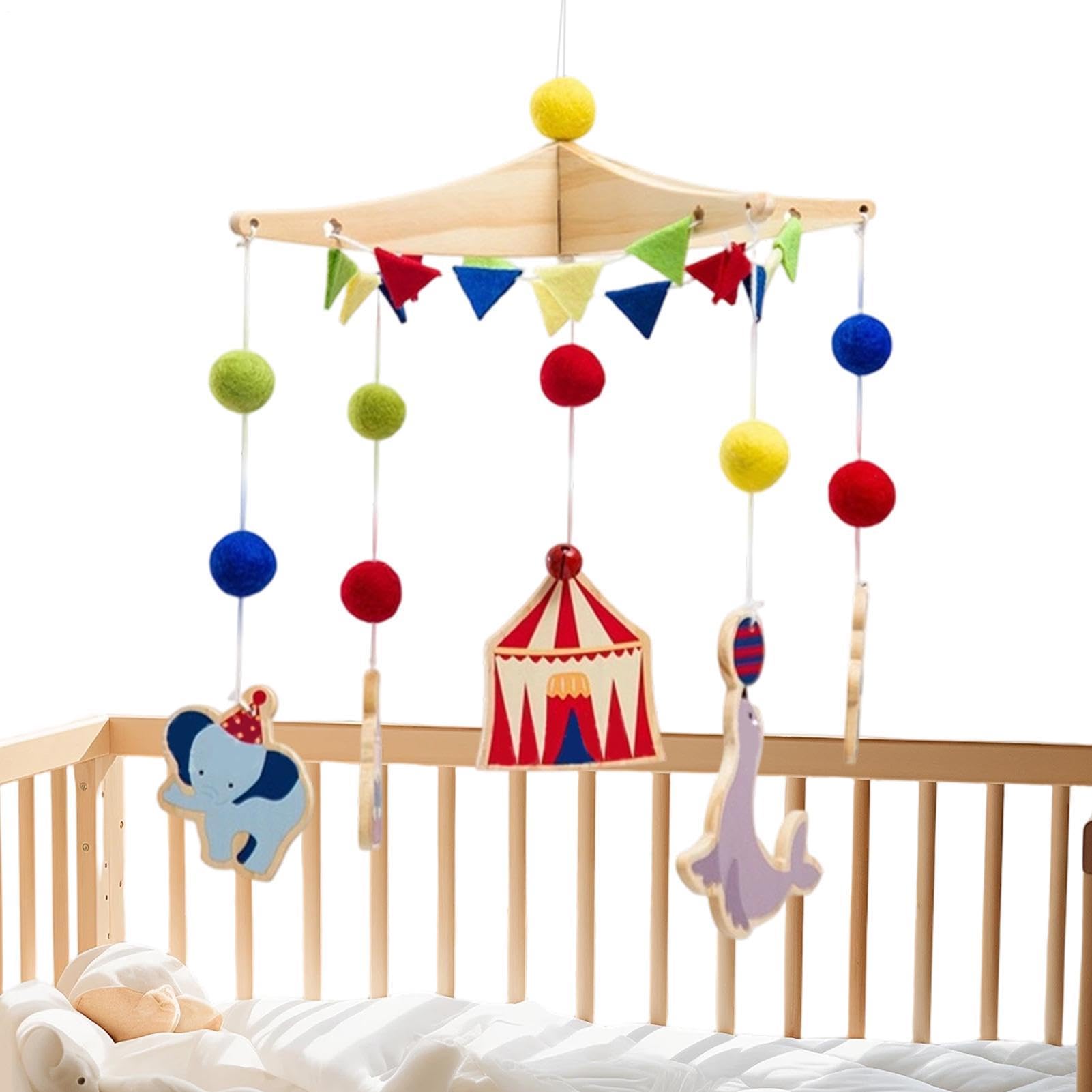 Mobile de lit bébé Moïse interactif avec motif animalier - 8
