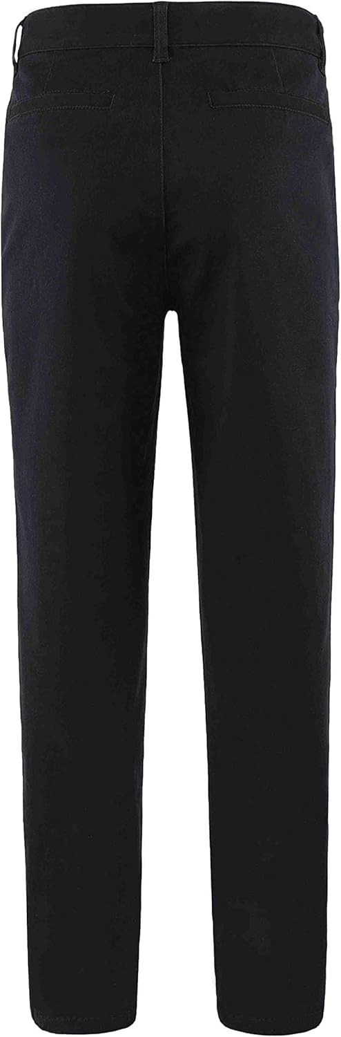 Bienzoe Boy's Cotton Stretchy Adjustable Waist School Uniforms Pants: Clothing, Shoes & Jewelry