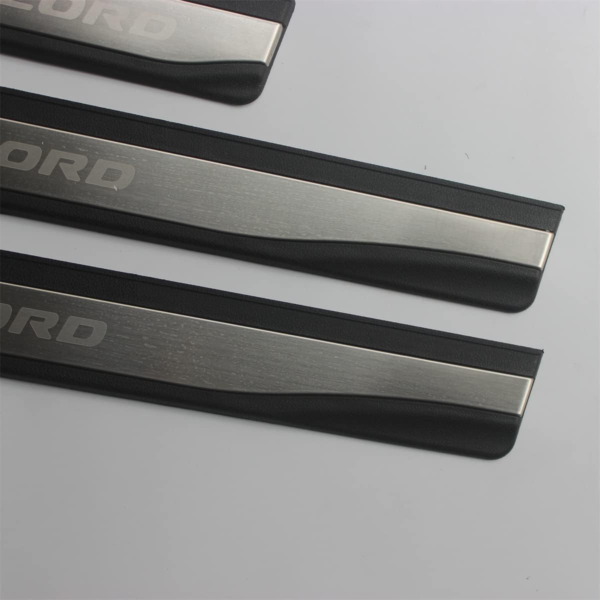 OLIKE for Honda Accord 10Th 2018-2020 ABS+Stainless Steel Fashion Style Led Door Sill Scuff Plate Guard Sills Protector Trim (No Led)