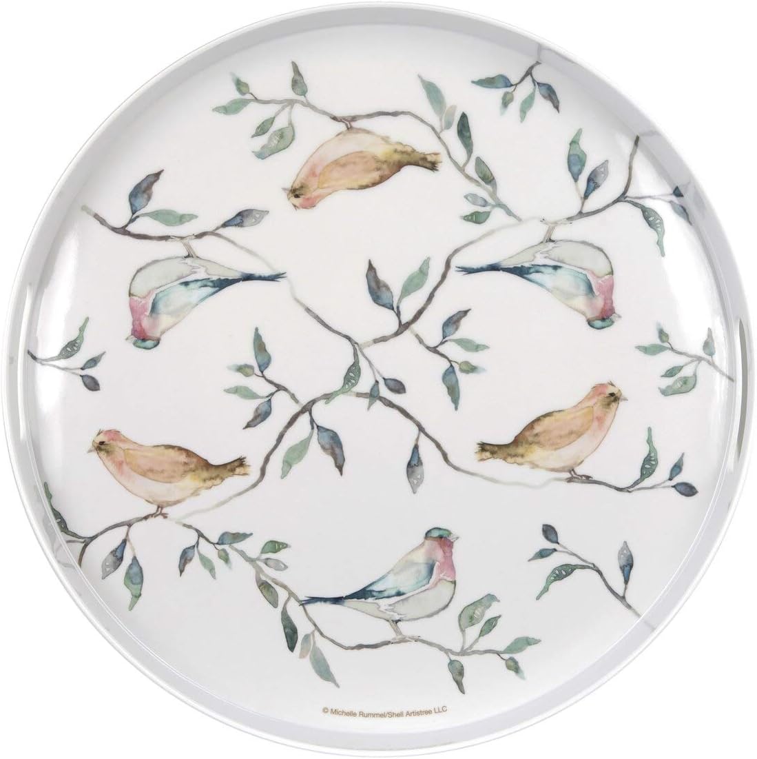 Birdsong Collection - Large Round Serving Tray