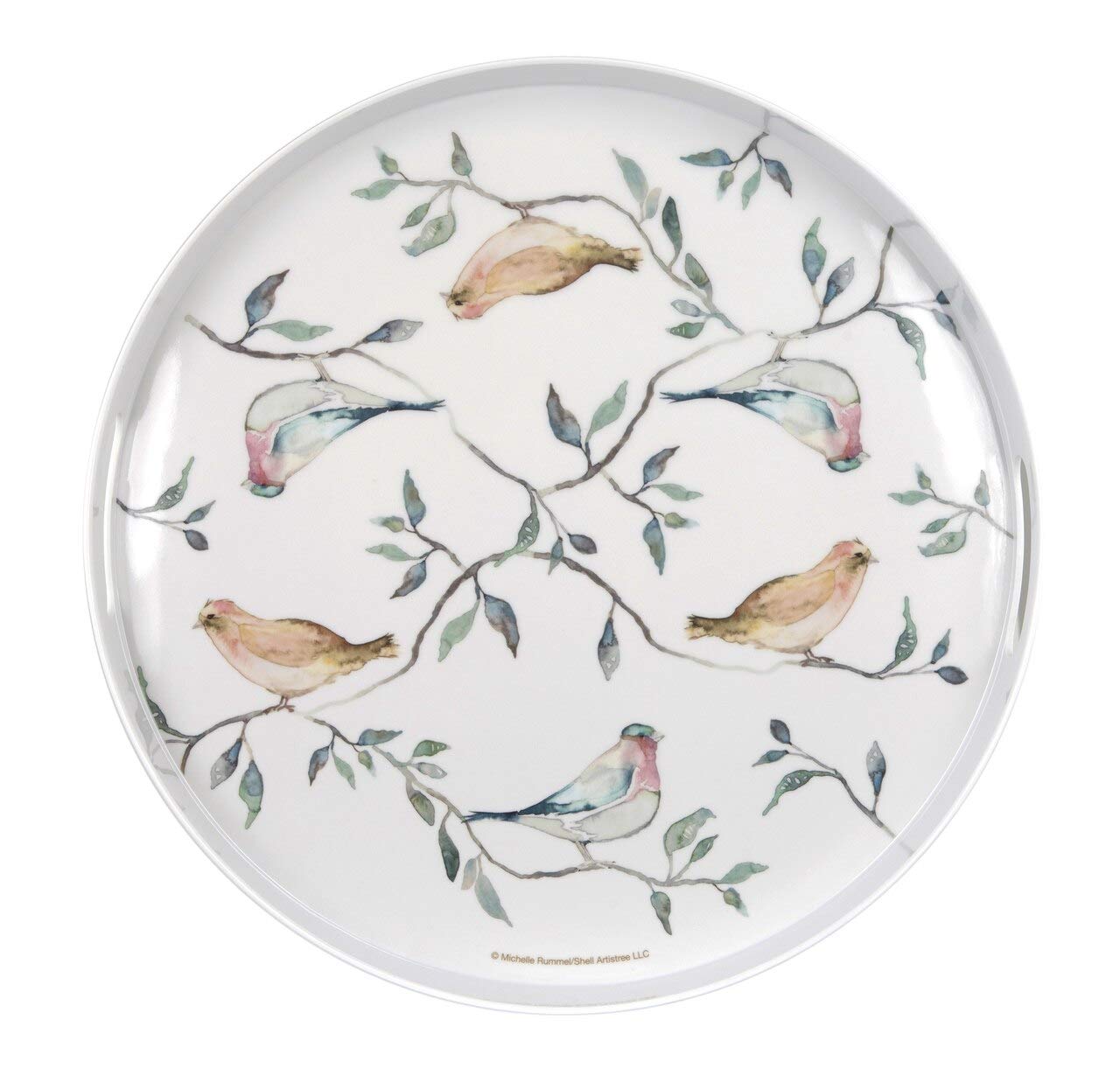 Birdsong Collection - Large Round Serving Tray