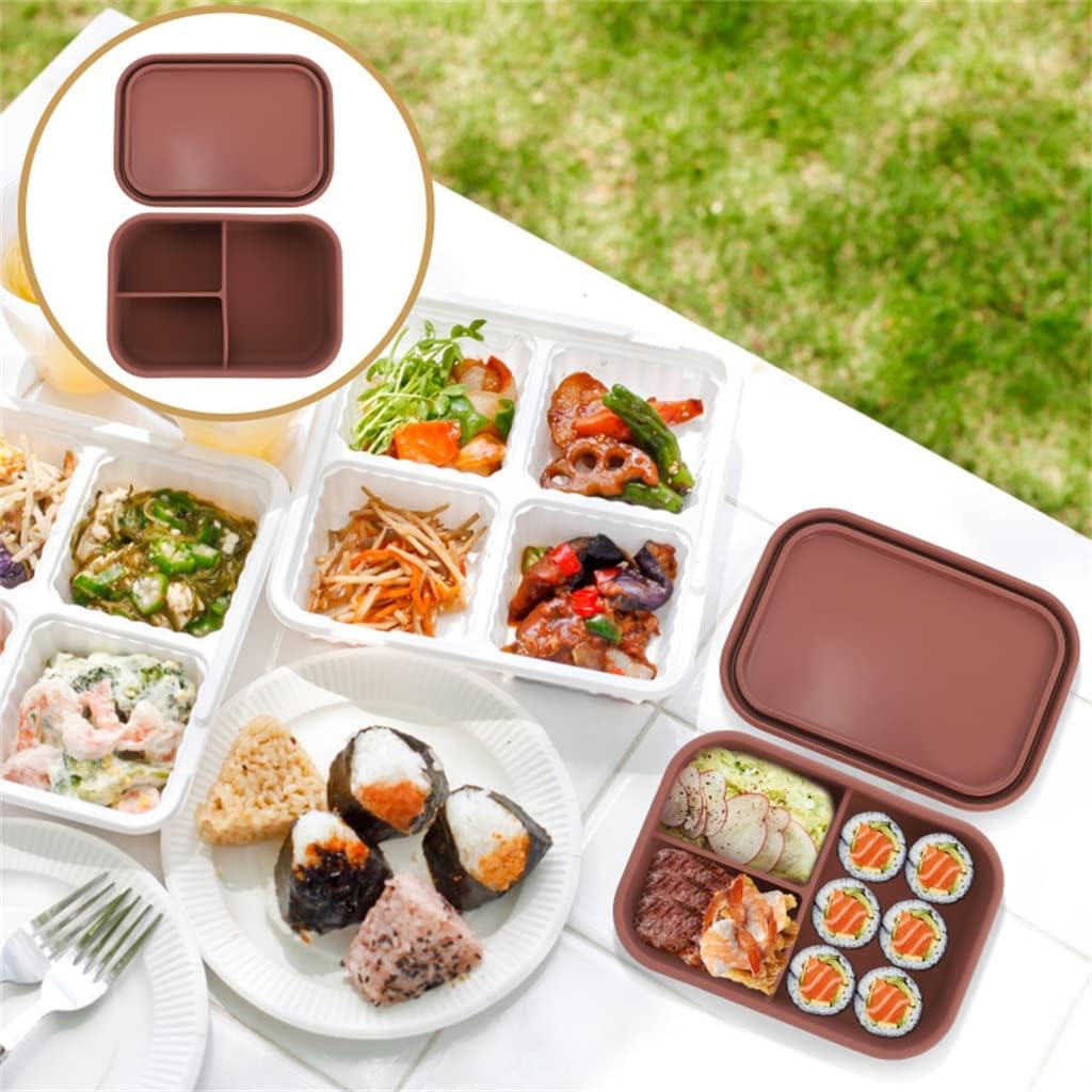 Portable Bento Box Outdoor Food Container Multi-grid For School Office