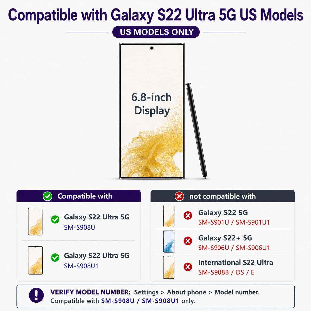 Loud Speaker Replacement Kit for Samsung Galaxy S22 Ultra 5G (SM-S908U/S908U1) with Dust Mesh & Back Glass Adhesive