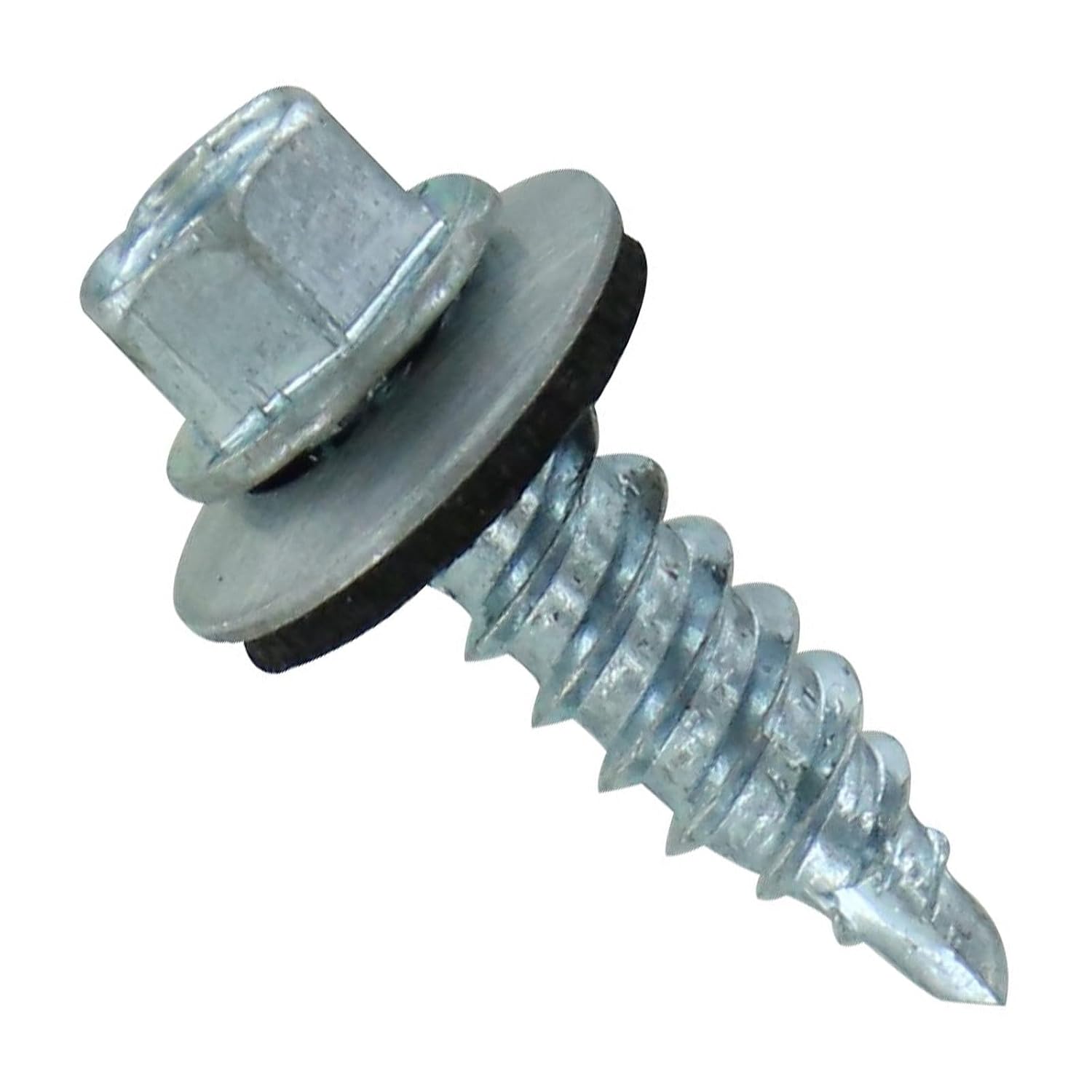 Fasteners Plus ST Fastening Kwikseal – Tornillos de metal para tejados, galvanizados de metal a madera, n. 12 x 34 pulgadas, 250 unidades