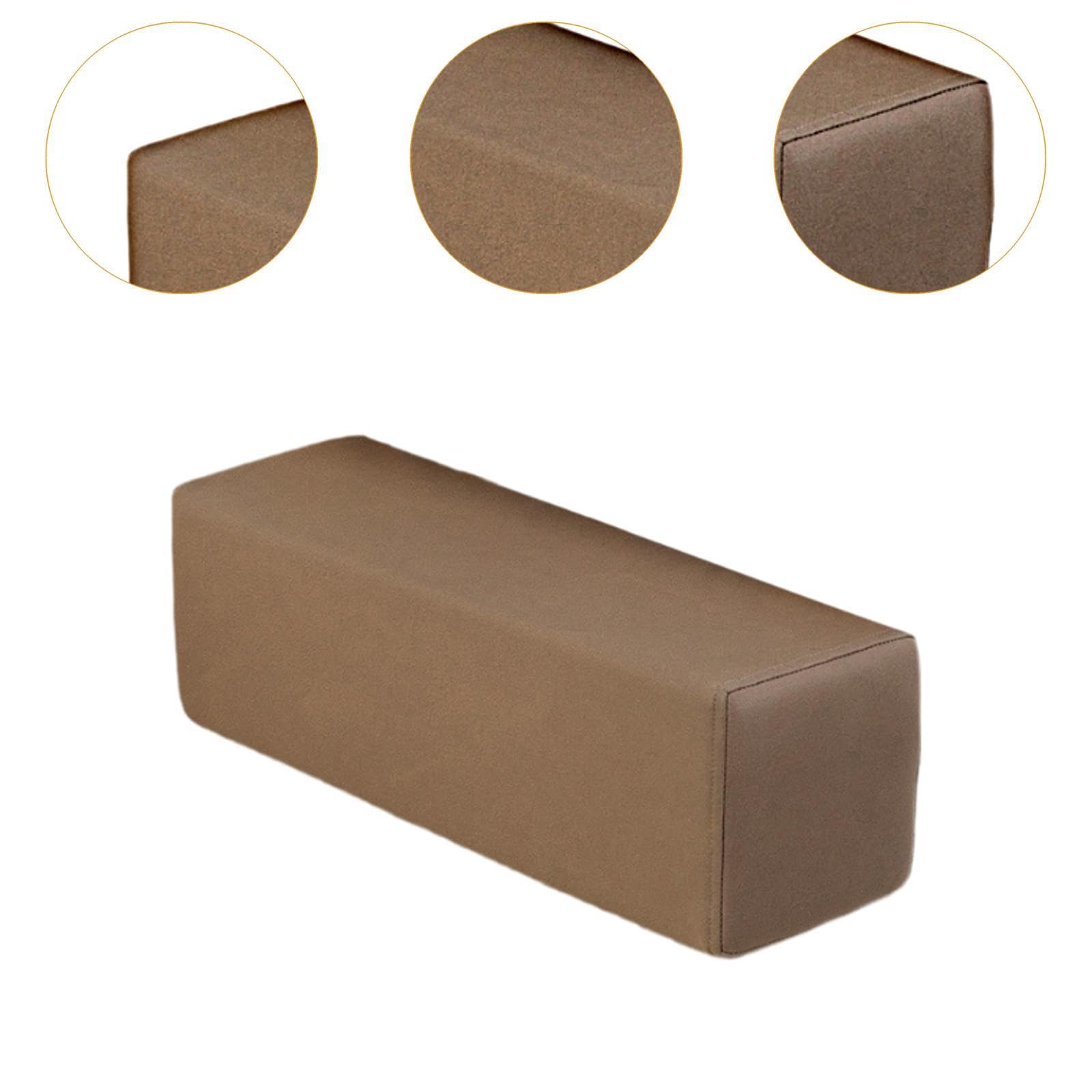 Cojín para reposabrazos, para sofá, cama, sillón, almohadilla de apoyo gruesa rectangular con funda de almohada extraíble, cojín de cabecero, almohada de espuma de alta densidad, relleno de huecos