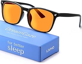 livho DreamGaze Blaulichtfilter-Brille für Männer – 99,9 % Blaulichtschutz – Premium Gaming- & Bildschirmbrille für besseren Schlaf