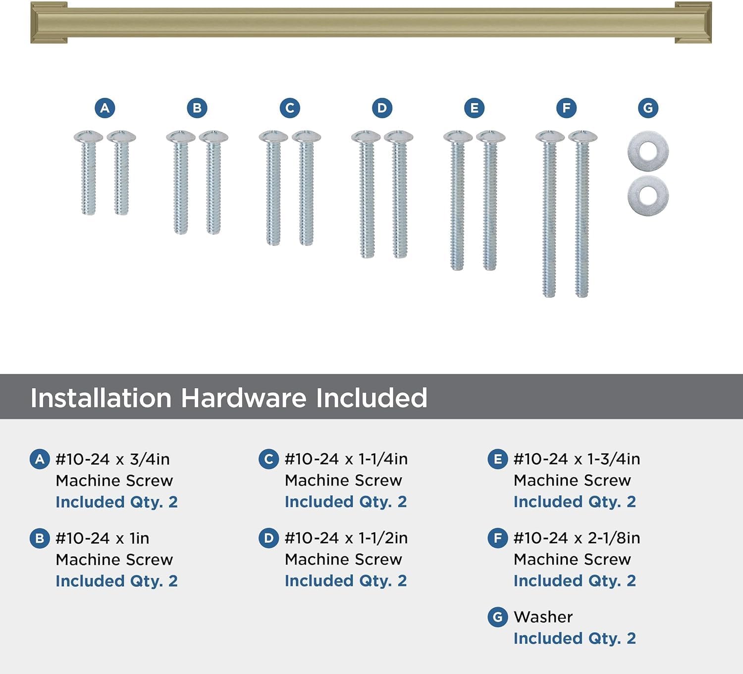 Amerock BP54031BBZ | Golden Champagne Appliance Pull | 18 inch (457mm) Center-to-Center Cabinet Handle | Appoint | Furniture Hardware