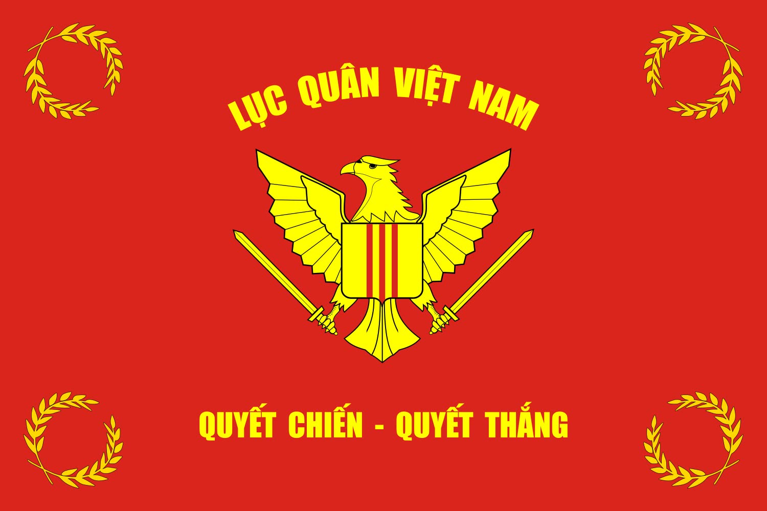 Drapeau Army of the Republic of Vietnam résistant grand format paysage