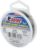 Vista 28 de American Fishing Wire Surflon Micro Supreme Nylon recubierto 7x7 de acero inoxidable, líder en alambres anudables para pesca en agua salada, pesca