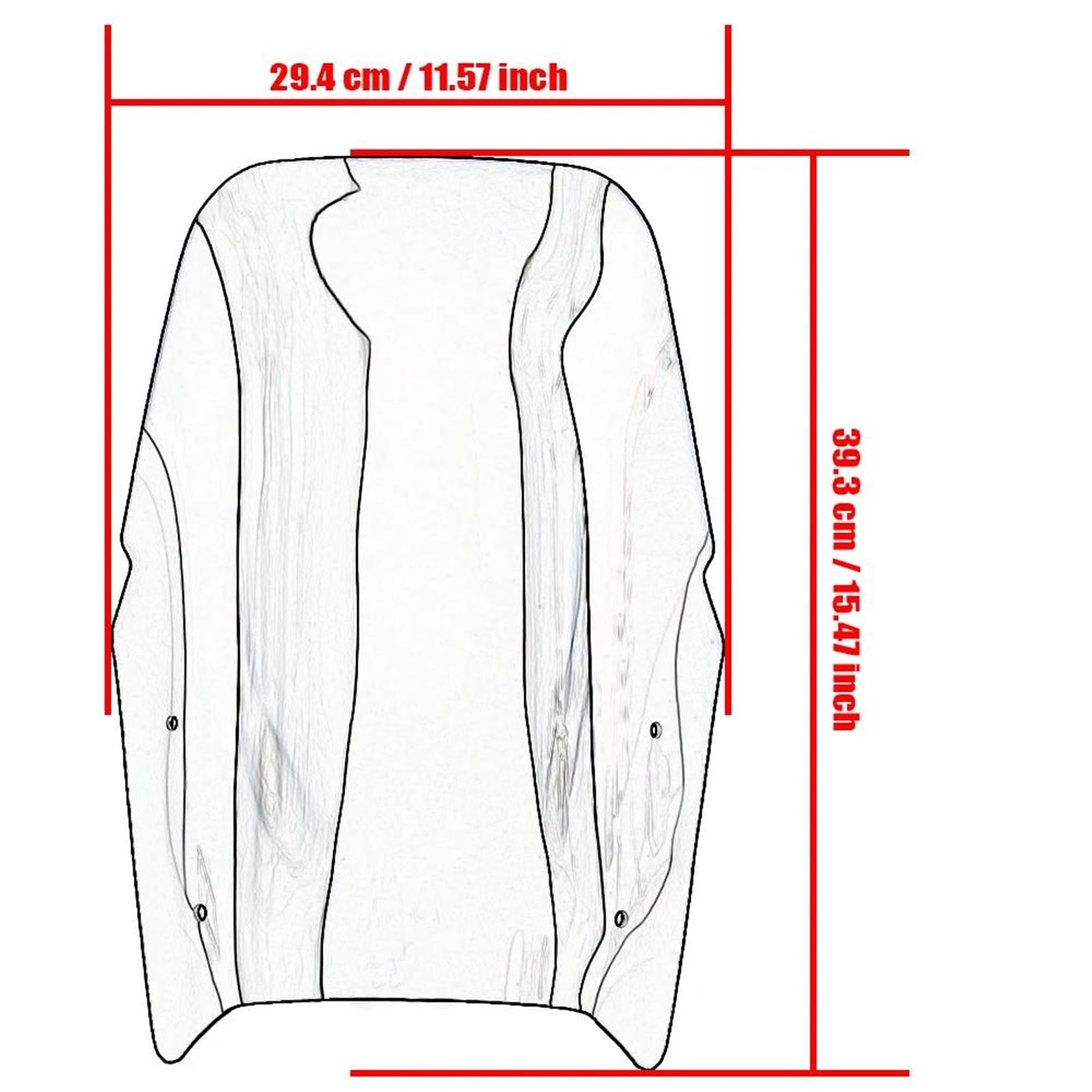 Parabrezza Da Turismo Per Moto, Visiera Deflettore Per YAMAHA Per TENERE700 XT700Z 2019-2024(Style 2)