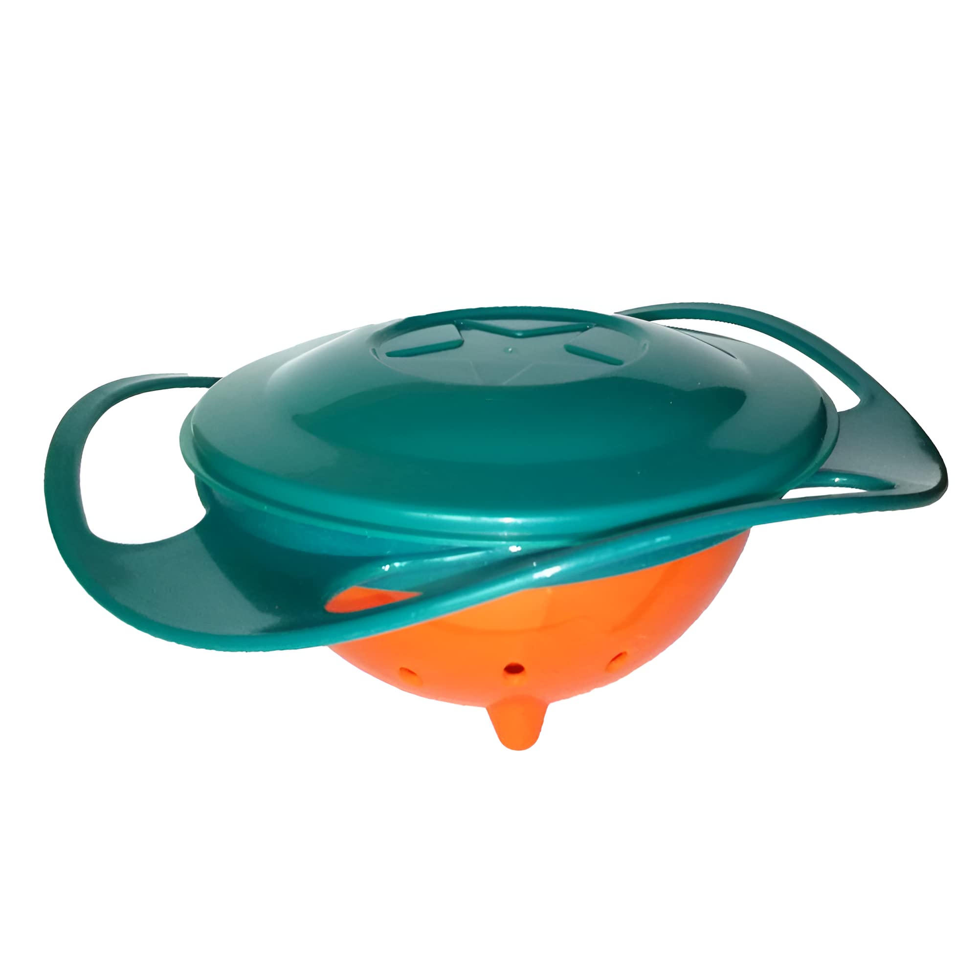 Garth Gyro Curved Dish   for Baby 1 Pc – Multicolor Non-Spill Toddler Feeding Curved Dish  , 360° Rotating Spill-Proof Dish for Kids, Snack Container with Lid, BPA-Free, Easy to Clean, Mealtime Solution for Babies - Image 2 thumbnail