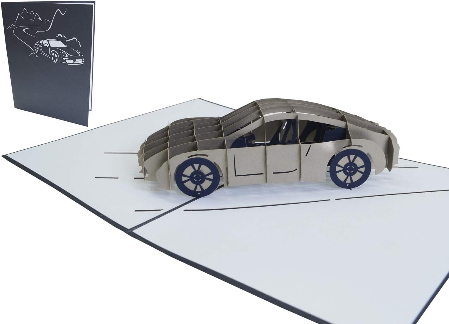 Lin Pop-Up Cards Greeting Cards 3D Cards Birthday Cards Congratulations Cards Driving Licence Car