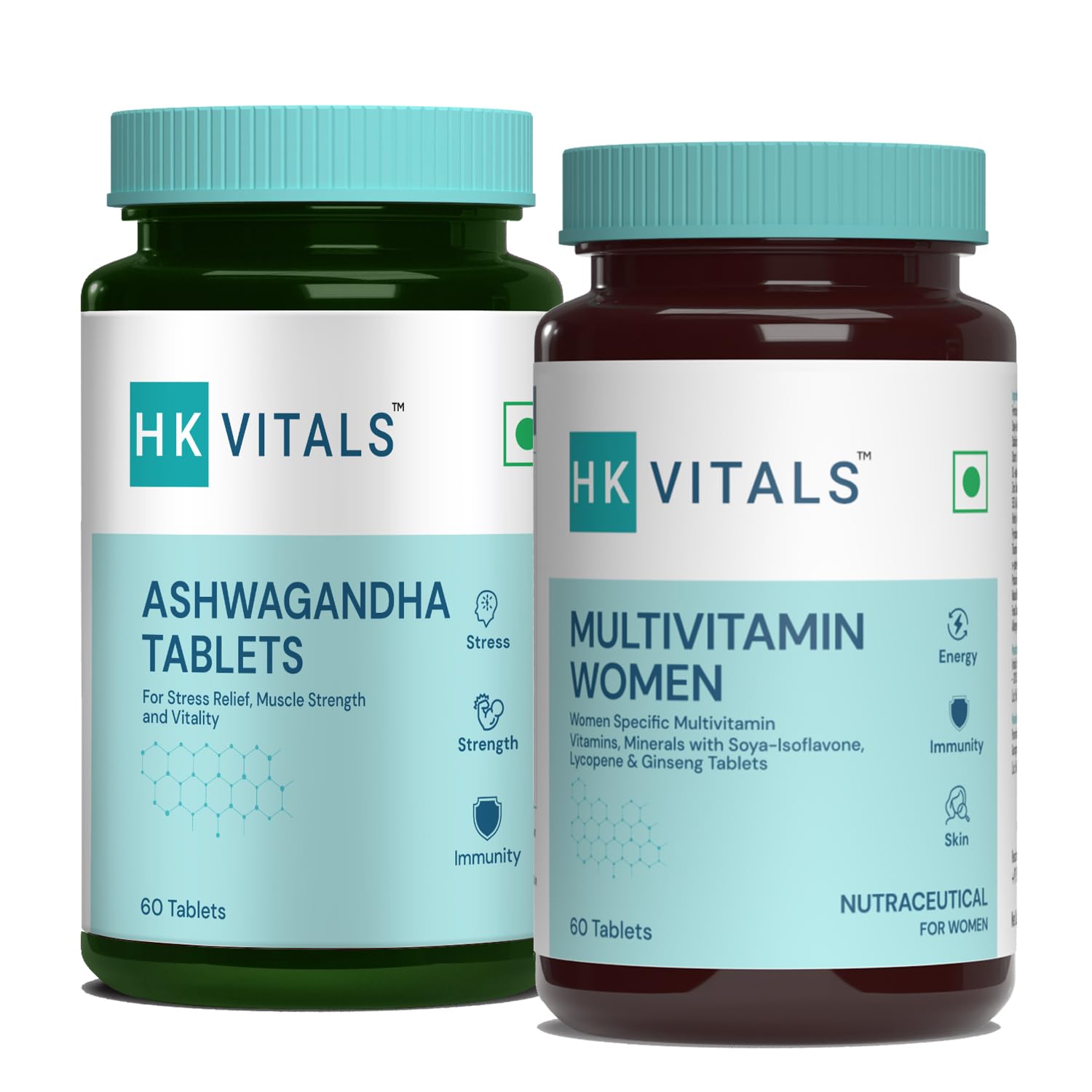 HealthKart Hk Vitals Ashwagandha, Anxiety & Stress Relief, For Muscle Strength, 60 Ashwagandha Capsules With Zinc, Vitamin C, Multiminerals & Ginseng Extract, 60 Multivitamin Tablets (Combo Pack) (B08L19RXMN) Amazon Price History, Amazon Price Tracker