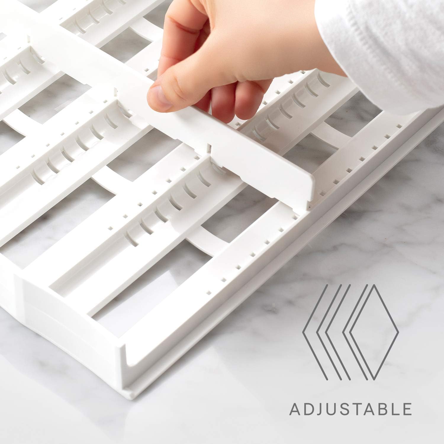YouCopia Adjustable SpiceStack Spice Rack Organizer, 24-Bottle, White : Everything Else