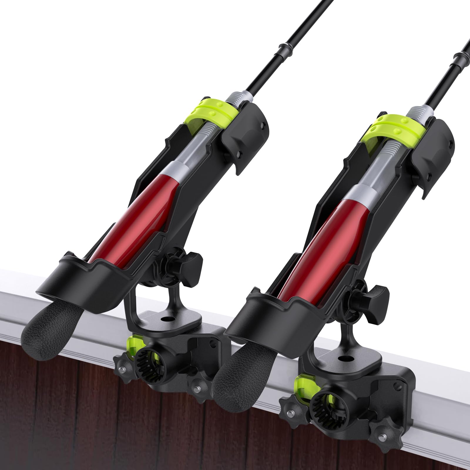 Fishing Rod Holders for Boat, Fishing Boat Rod Holder with Track Mount, Rod Rack for Kayak Track System, 360 Degree Adjustable Fishing Pole Holders 2Pack : Sports & Outdoors