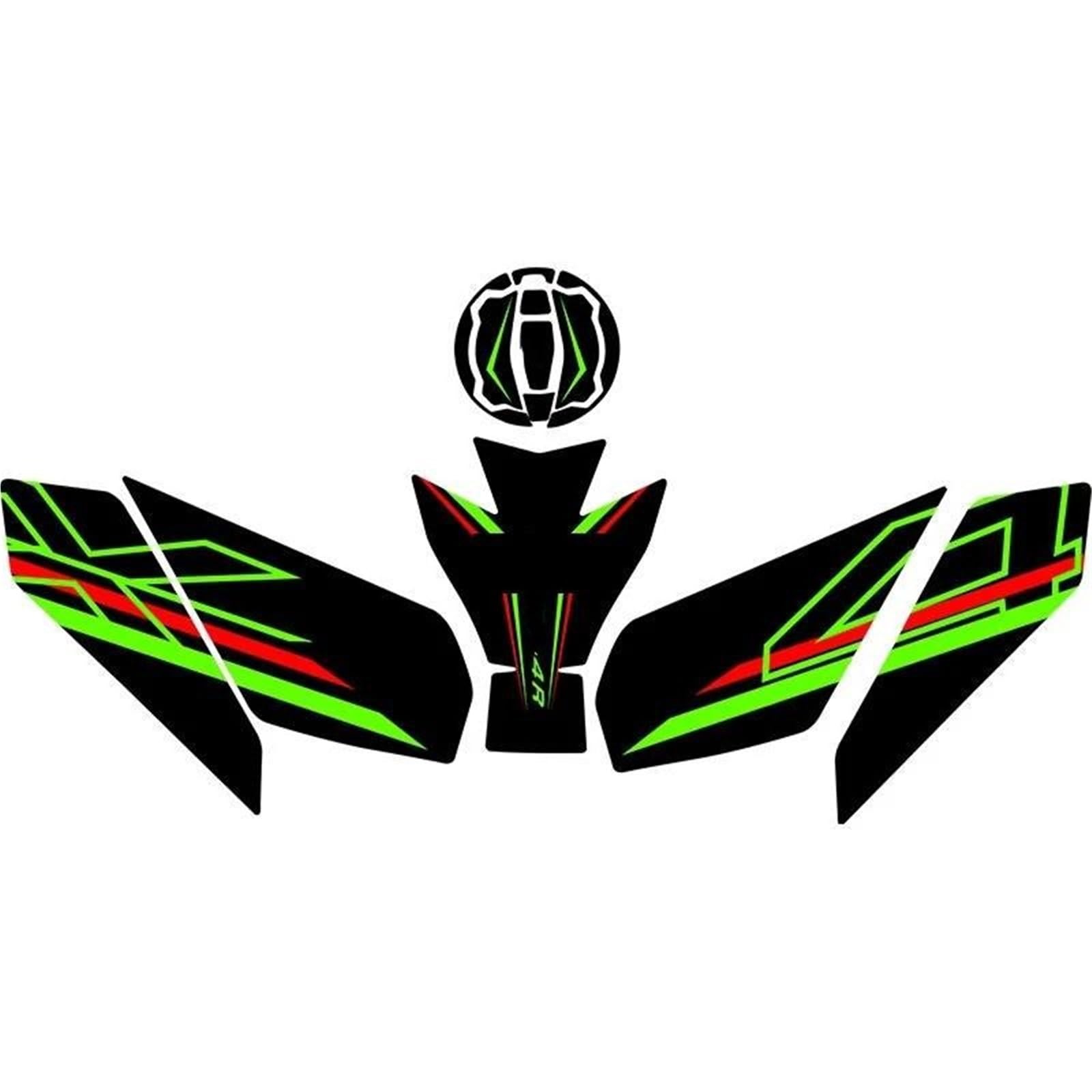 Dtsgcx Color18 For Kawasaki For Zx4r For Zx4rr Motorcycle Body Fairing Sticker Tank Pads Gas Grip Traction Protector(Color18)