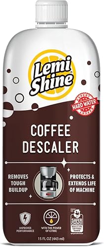 Lemi Shine Descalcificador de café  Limpiador de cafetera de ácido cítrico de grado alimenticio para Nespresso, Keurig y más  15 onzas