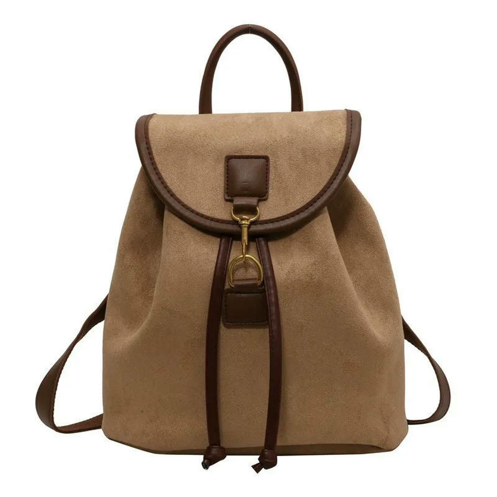 Zaino Porta pc da Donna Elegante A Doppia Spalla Borsa per Libri Universitari di Grande capacità Studenti dal Design E alla Moda-rosa-20x27 Cm
