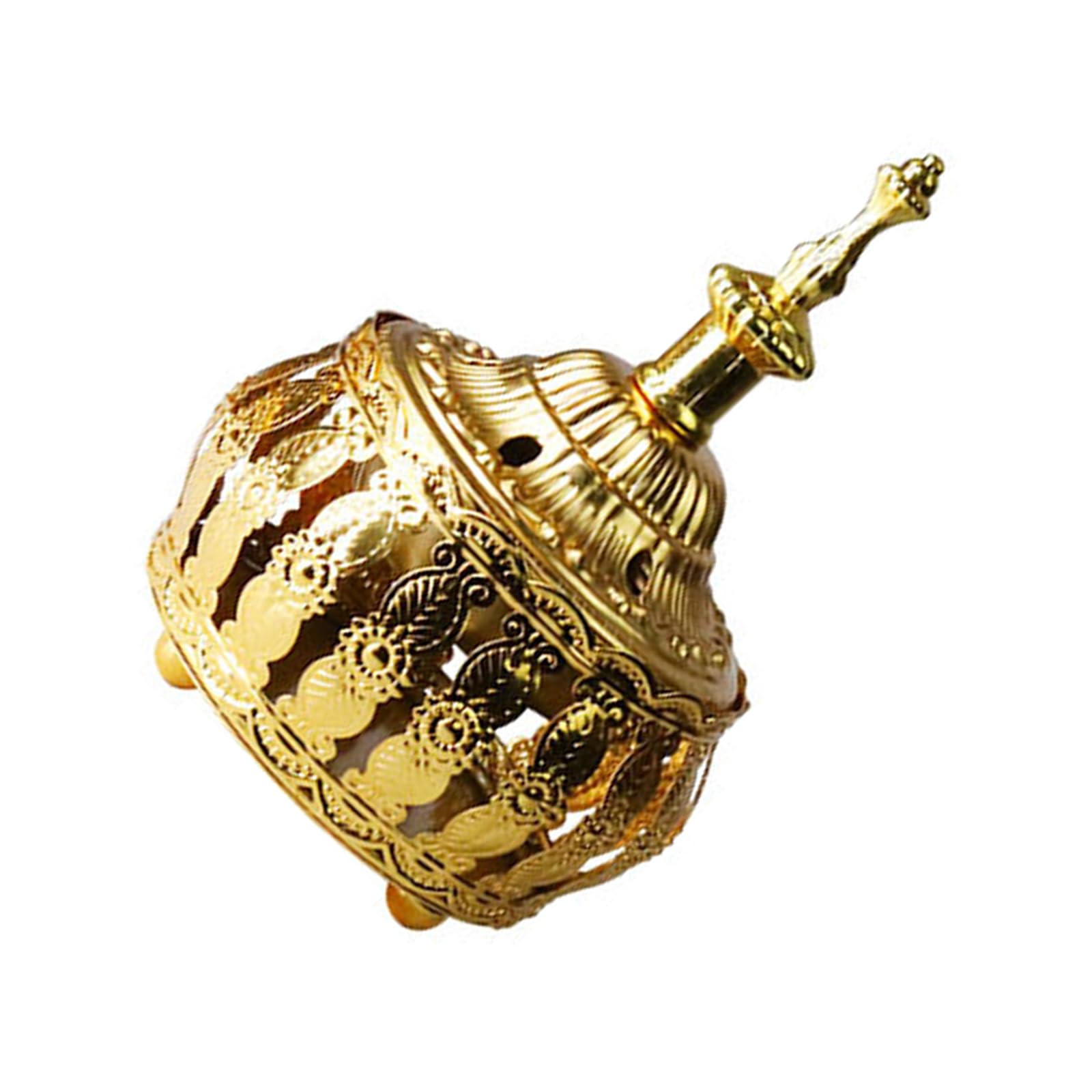 Middle Eastern Iron Incenses Burners with Intricate Cutout Design for Home Decors and Aromatherapies Meditations Decorative Hollow Incenses Censers