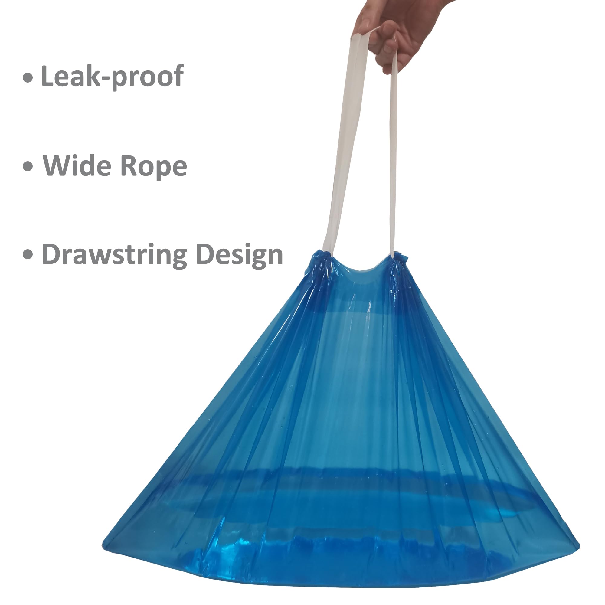Bolsas desechables de ajuste universal para la mayoría de sillas de inodoro estándar de Medline, 100 bolsas desechables, color azul