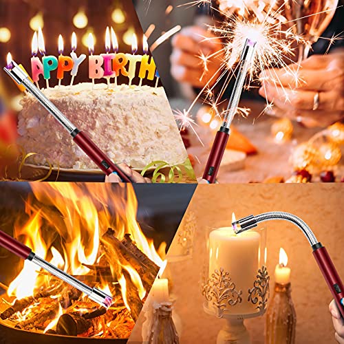 HOTERB Lichtbogen Feuerzeug , Elektro Feuerzeug USB Aufladbares Elektrisch Feuerzeug mit Touch Fläche, Elektronisches… – Bild 8