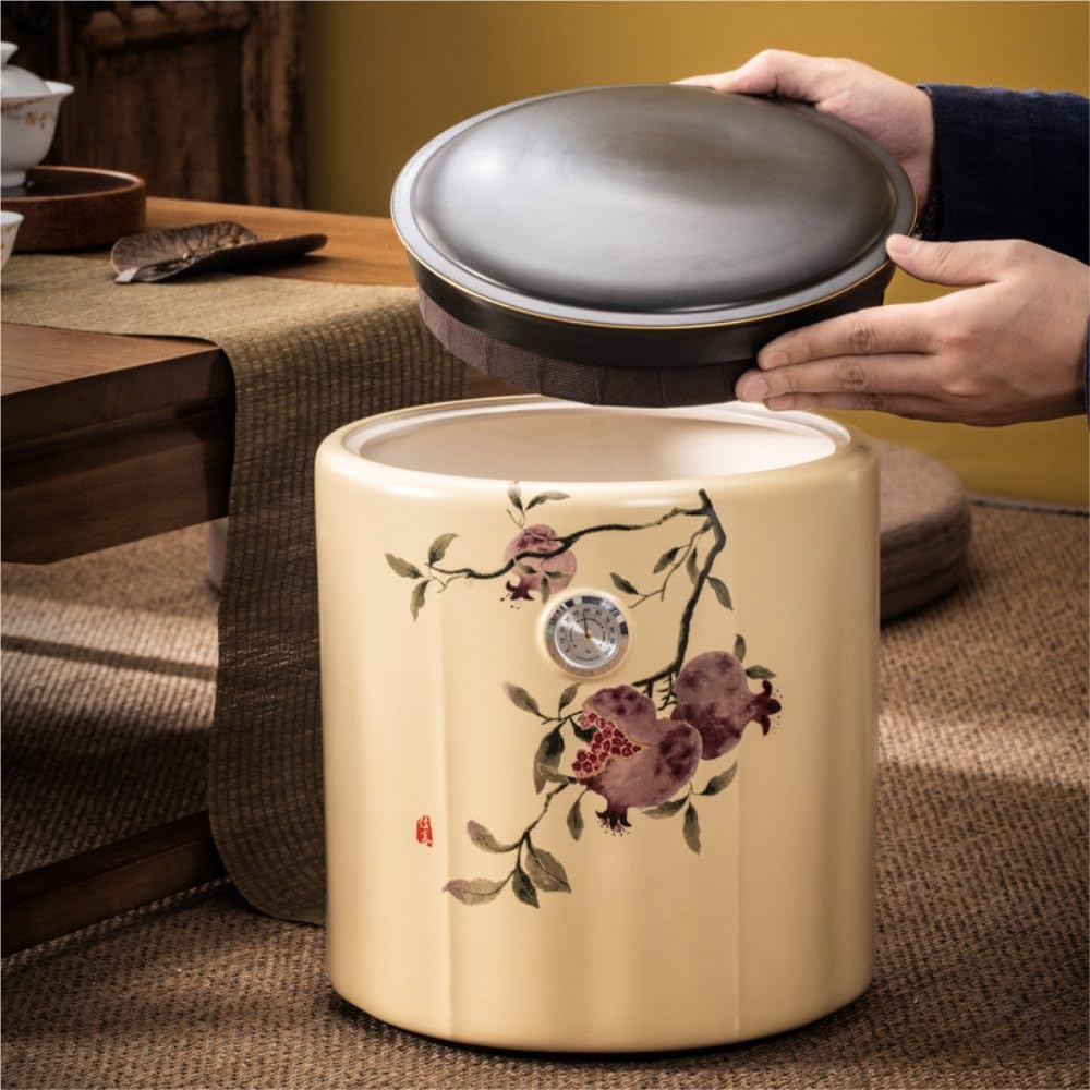 Organizer na torebki herbaty ceramiczny słoik do przechowywania luźnej herbaty duża pojemność nakrętka kawa płatki płatki uszczelniony słoik herbata ciasto do przechowywania w kuchni pojemnik na