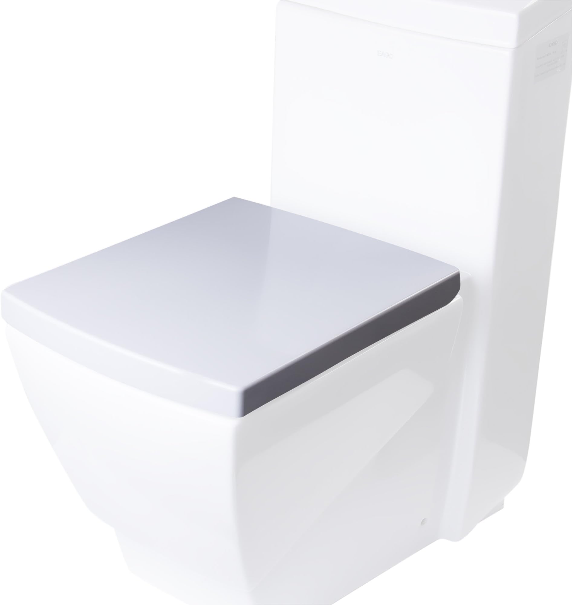 Woodbridge Toilet Seat with Cover, White, SlowClose, QuickRelease for