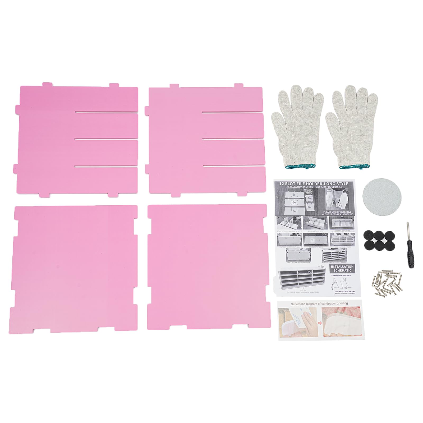 Organizer per letteratura con 12 scomparti e ripiani regolabili per l'organizzazione della casa e dell'aula, armadietto per posta, 78,7 x 30,5 x 30,5 cm