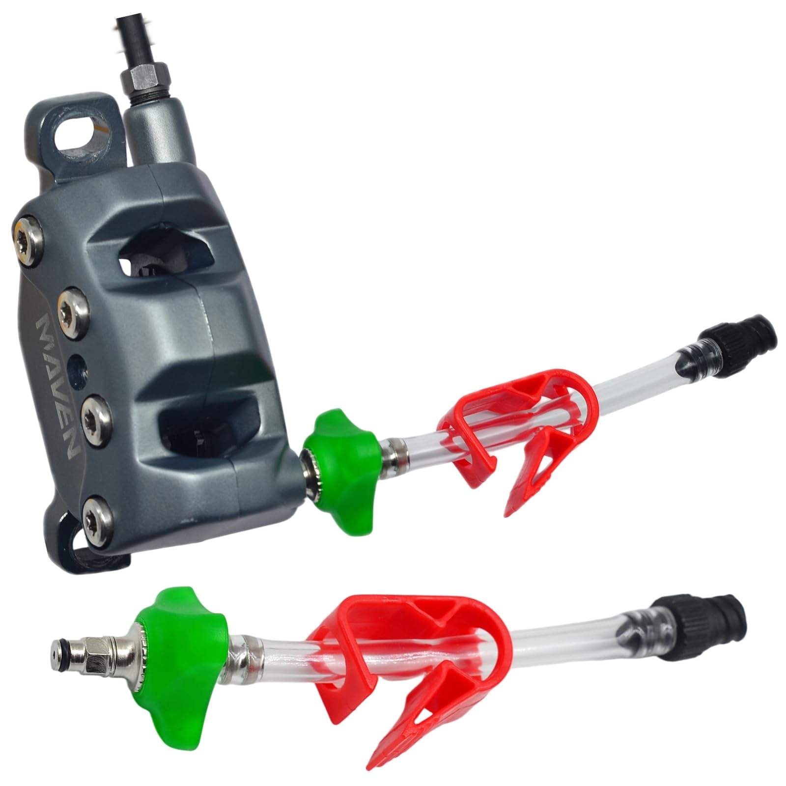 CYCOBYCO Kit di spurgo Freni per Olio Minerale Standard SRAM Maven DB8 | Kit Completo di spurgo con Tubi, cacciavite e Strumenti