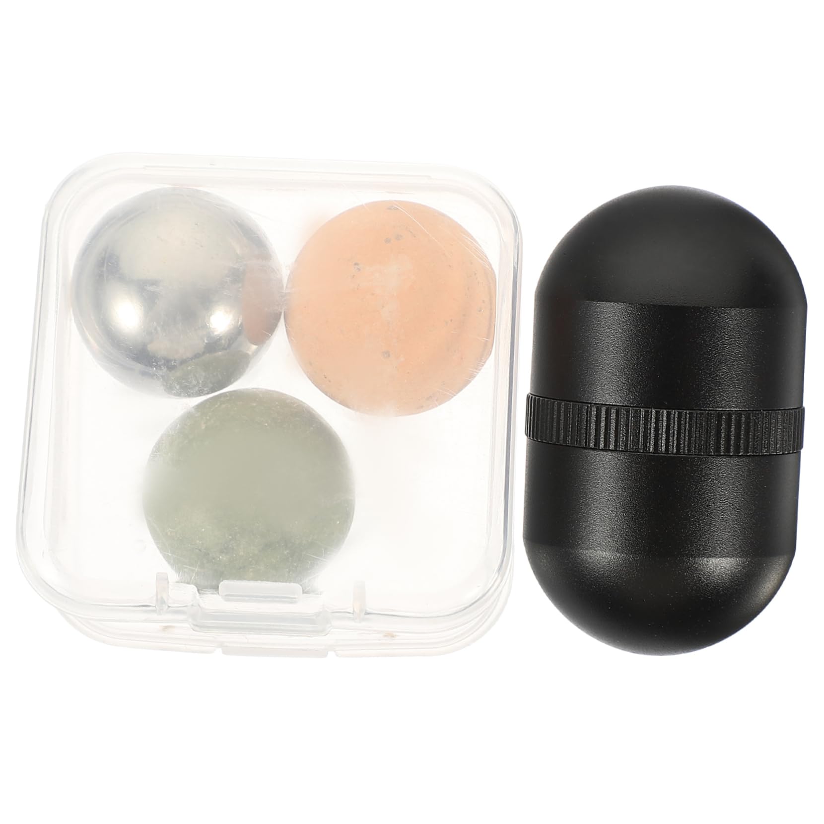 Beaupretty 3 Juegos Bola De Piedra Volcánica Rodillo Facial De Jade Rodillo De Jade Belleza Jade Rodillo De Belleza Para La Cara Rodillo De Ojos De Jade Vanidad Facial Volcanica Masaje